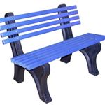 Recycled Bench With Back (1200mm)